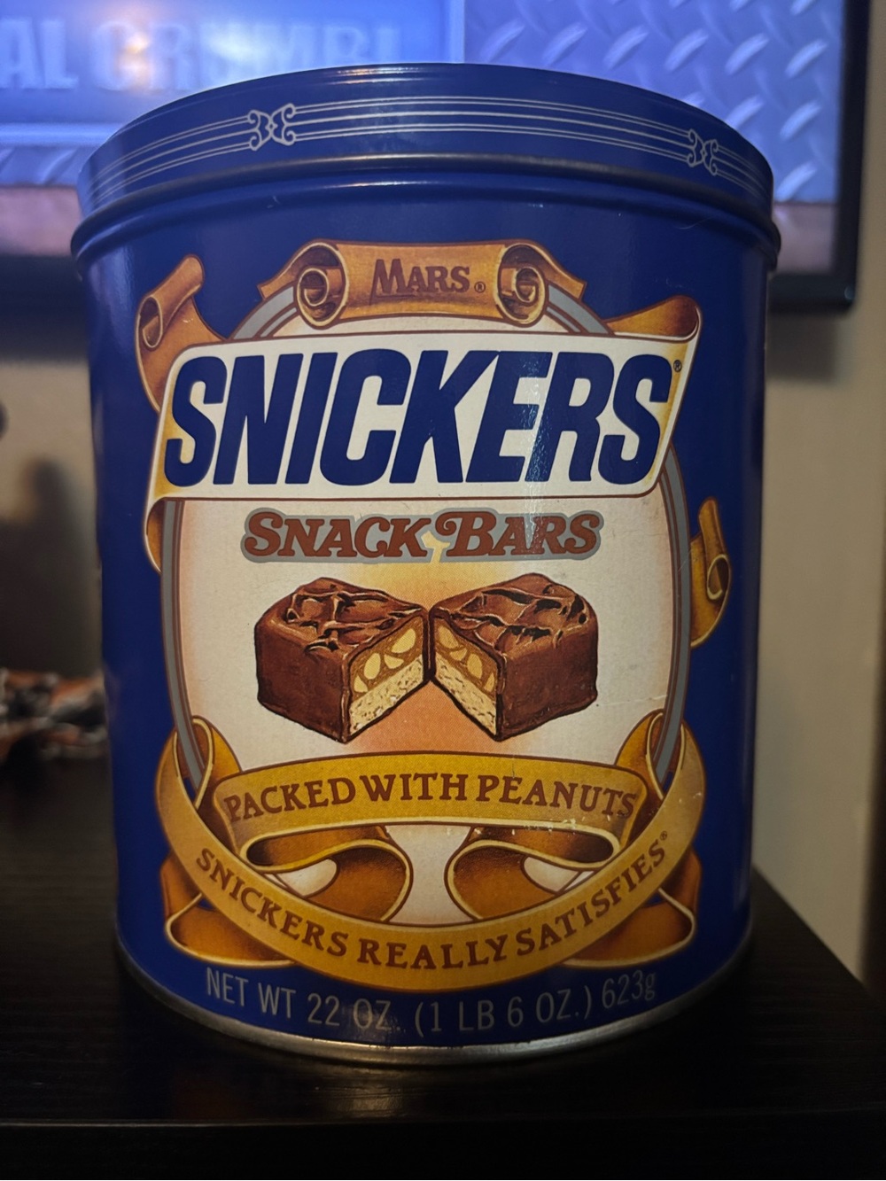 Mars Snack Bars Tin - Blue